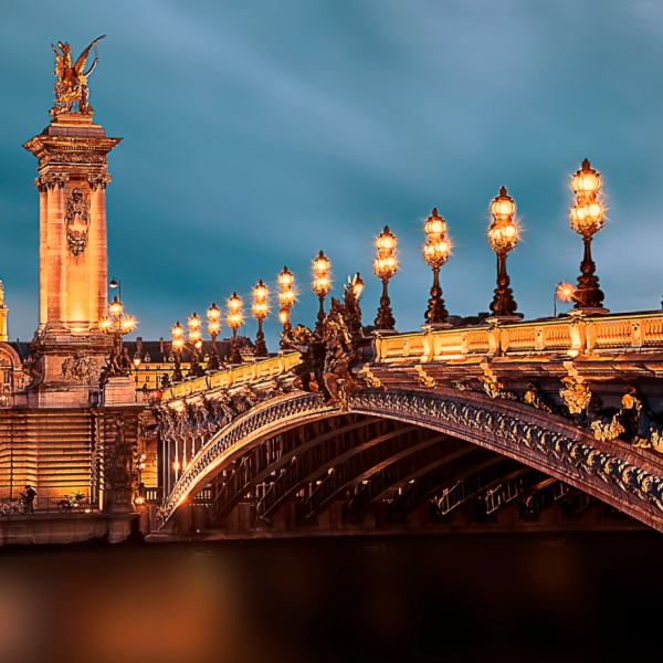 Alexandre Iii Bridge In Paris Night Adobe Express